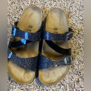Birkenstocks Cosmic Sparkle Mix Black Sandals